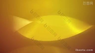 可循环的动画插图扭曲的金色带旋转在金色背景高清p质量